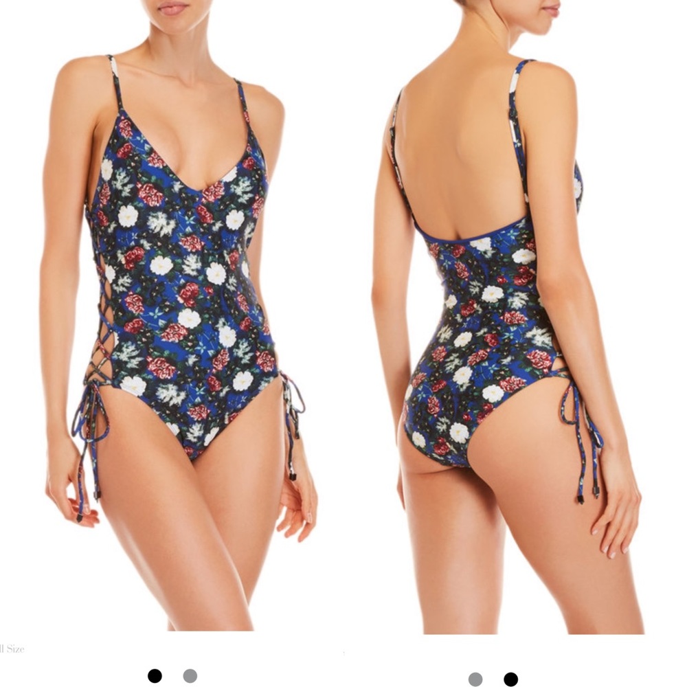 Rachel Roy lace up one piece swimsuit
